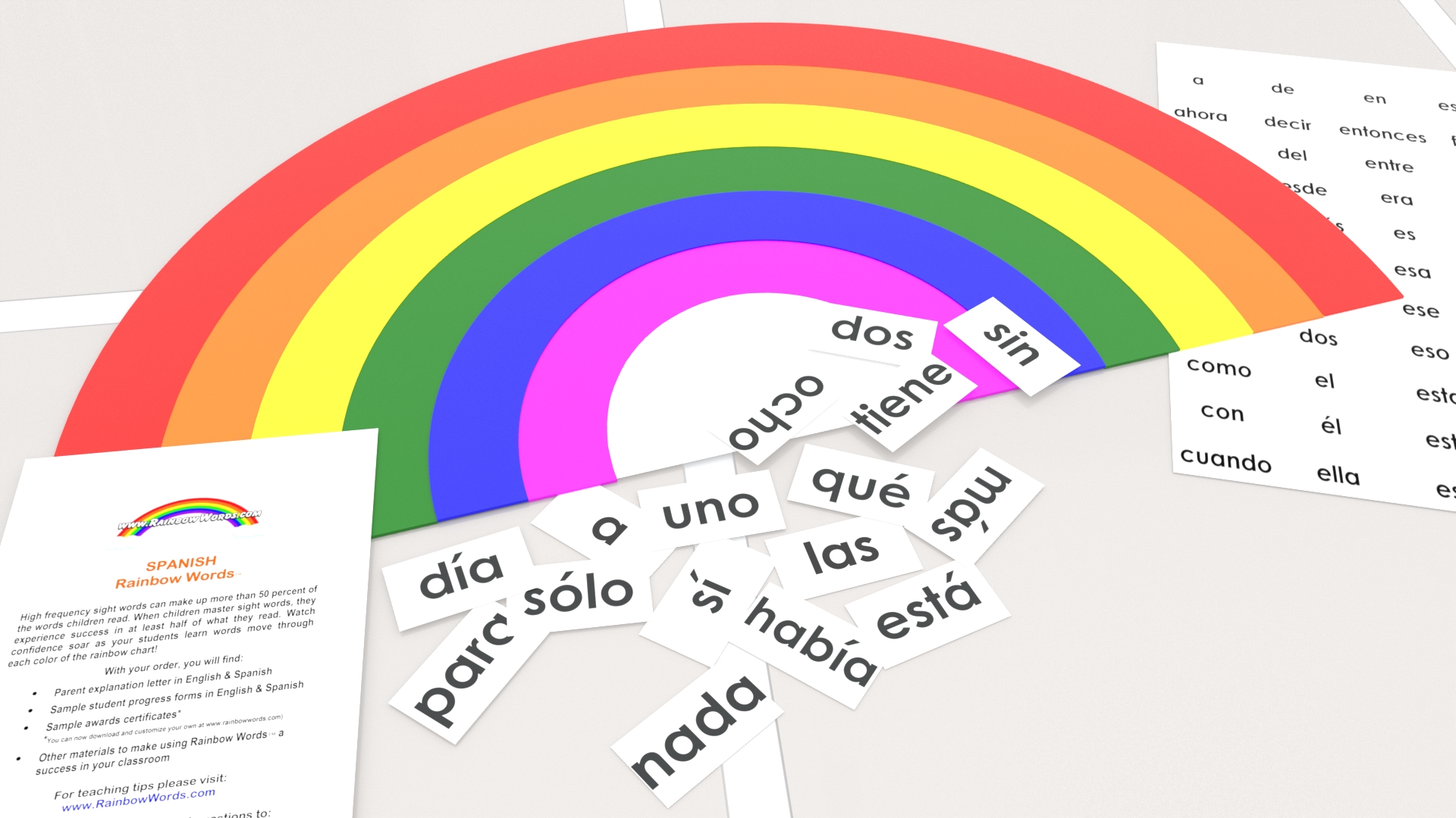 rainbow-words-spanish